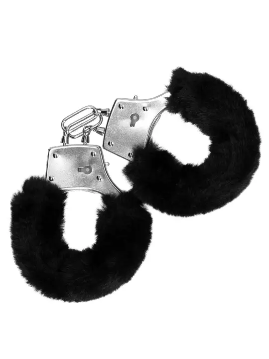 ALGEMAS COM PELÚCIA FURRY METAL PRETO OUCH!