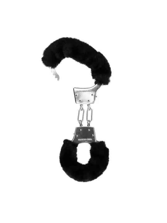 ALGEMAS COM PELÚCIA FURRY METAL PRETO OUCH!