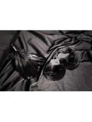 ALGEMAS COM PELÚCIA FURRY METAL PRETO OUCH!