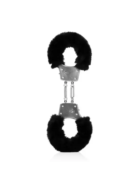 ALGEMAS COM PELÚCIA FURRY METAL PRETO OUCH!