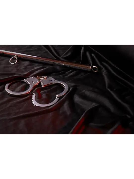 BARRA SEPARADORA ADJUSTABLE SPREADER BAR PRATEADO OUCH!