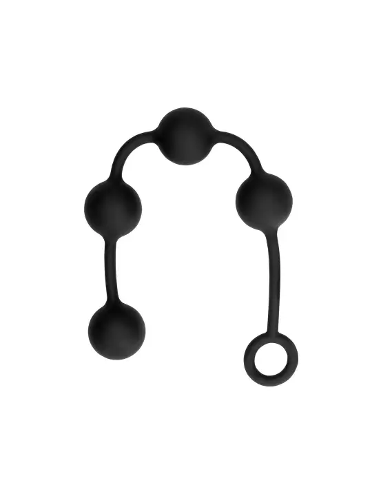 BOLAS ANAIS DE SILICONE MEDIUM OUCH! PRETAS