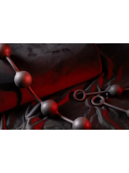 BOLAS ANAIS DE SILICONE MEDIUM OUCH! PRETAS