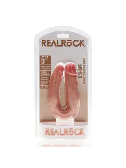 DILDO DUPLO U SHAPED DOUBLE DILDO 5 / 12,7 CM REALROCK