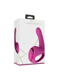 VIBRADOR RIKO COM MOTOR TRIPLO PULSE WAVE STIMULATOR ROSA VIVE