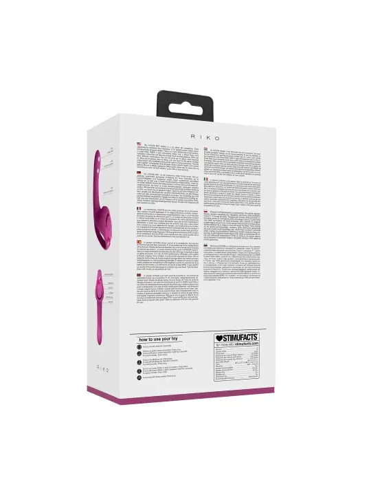 VIBRADOR RIKO COM MOTOR TRIPLO PULSE WAVE STIMULATOR ROSA VIVE