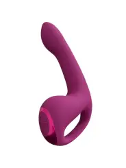 VIBRADOR RIKO COM MOTOR TRIPLO PULSE WAVE STIMULATOR ROSA VIVE