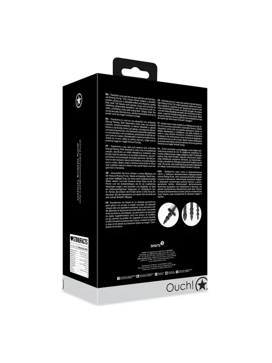 BOMBA DE ROSCA MANUAL ROSING PRETA OUCH!