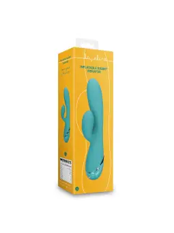 VIBRADOR COELHO INSUFLÁVEL PEACOCK BLUE LOVELINE