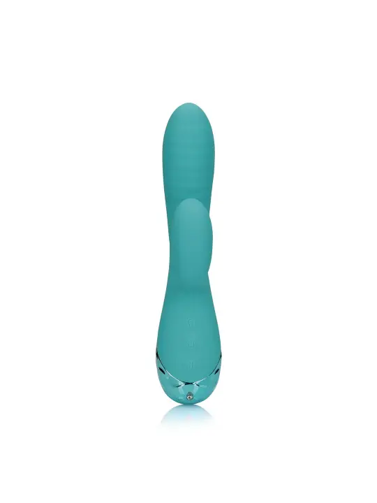 VIBRADOR COELHO INSUFLÁVEL PEACOCK BLUE LOVELINE