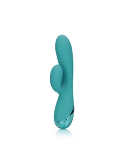 VIBRADOR COELHO INSUFLÁVEL PEACOCK BLUE LOVELINE