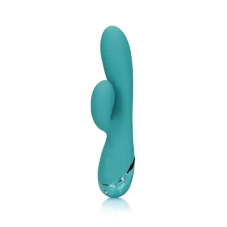 VIBRADOR COELHO INSUFLÁVEL PEACOCK BLUE LOVELINE