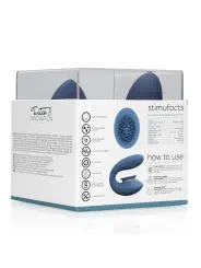 TWITCH 3 VIBRADOR RECARREGÁVEL E SUCÇÃO AZUL/CINZA INNOVATION