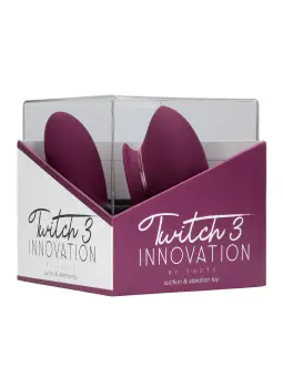 TWITCH 3 VIBRADOR RECARREGÁVEL E SUCÇÃO BORDÔ INNOVATION
