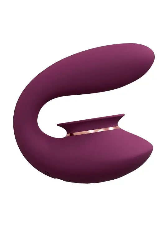 TWITCH 3 VIBRADOR RECARREGÁVEL E SUCÇÃO BORDÔ INNOVATION