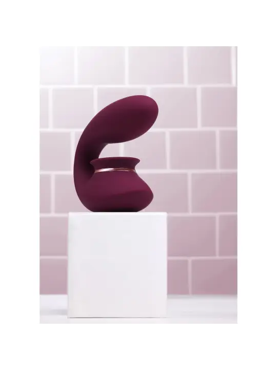 TWITCH 3 VIBRADOR RECARREGÁVEL E SUCÇÃO BORDÔ INNOVATION