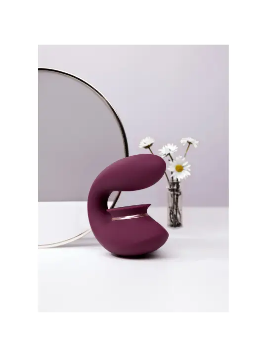 TWITCH 3 VIBRADOR RECARREGÁVEL E SUCÇÃO BORDÔ INNOVATION