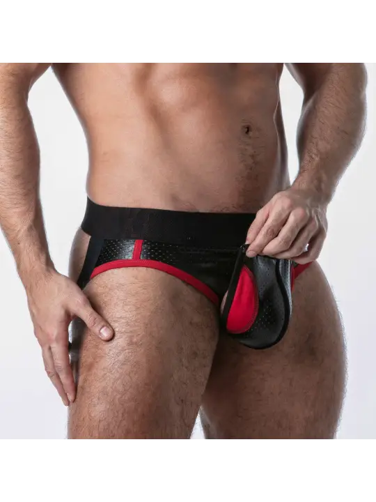 CUECA JOCK OPEN ACCESS LOCKER GEAR VERMELHO