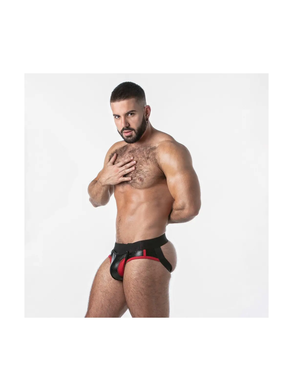 CUECA JOCK OPEN ACCESS LOCKER GEAR VERMELHO