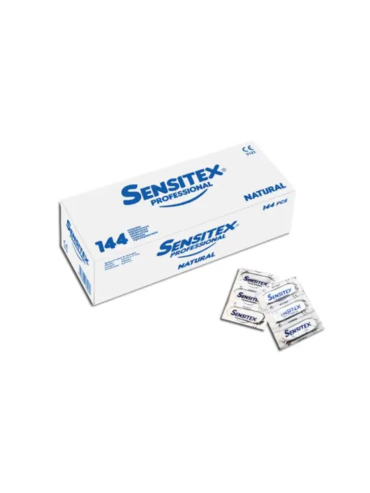 PRESERVATIVOS PROFISSIONAIS NATURAIS 144 UNIDADES SENSITEX
