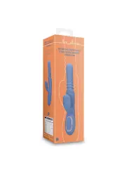 VIBRADOR COM PÉROLAS ROTATIVAS E IMPULSO RABBIT BLUE NOVA LOVELINE