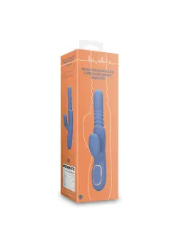 VIBRADOR COM PÉROLAS ROTATIVAS E IMPULSO RABBIT BLUE NOVA LOVELINE