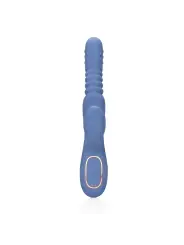 VIBRADOR COM PÉROLAS ROTATIVAS E IMPULSO RABBIT BLUE NOVA LOVELINE