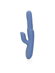 VIBRADOR COM PÉROLAS ROTATIVAS E IMPULSO RABBIT BLUE NOVA LOVELINE