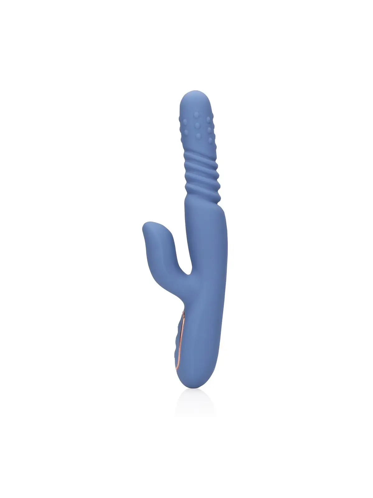VIBRADOR COM PÉROLAS ROTATIVAS E IMPULSO RABBIT BLUE NOVA LOVELINE