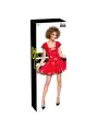 VESTIDO DE VINIL VERMELHO BLACK LEVEL VESTIDO DE VINIL VERMELHO BLACK LEVEL
