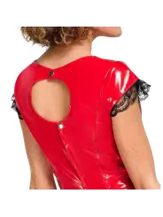 VESTIDO DE VINIL VERMELHO BLACK LEVEL