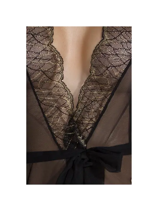 ROBE E TANGA AMBERLY PRETO TAMANHO QUEEN PASSION