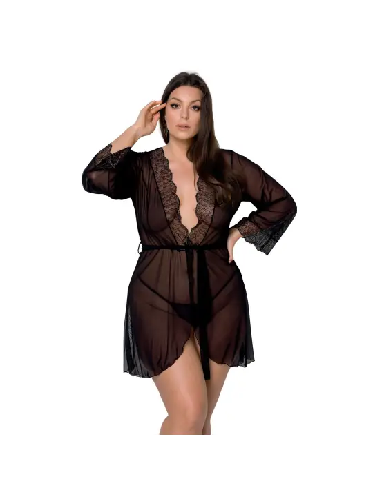 ROBE E TANGA AMBERLY PRETO TAMANHO QUEEN PASSION
