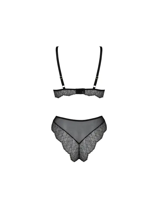 CONJUNTO DE 2 PEÇAS AMBERLY PRETO TAMNHO QUEEN PASSION