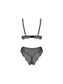 CONJUNTO DE 2 PEÇAS AMBERLY PRETO TAMNHO QUEEN PASSION