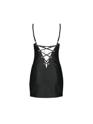 CAMISA DE NOITE E TANGA ASTRIDA PRETO PASSION