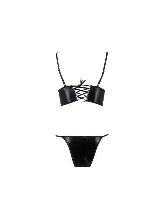 CONJUNTO DE 2 PEÇAS ASUNA PRETO EROTIC LINE PASSION