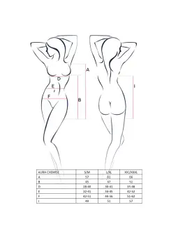 CAMISA DE NOITE E TANGA AURA PRETA PASSION