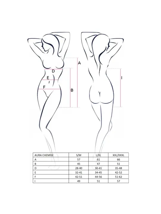 CAMISA DE NOITE E TANGA AURA PRETA PASSION