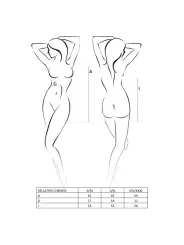 CAMISA DE NOITE E TANGA BELLATRIX PRETO PASSION