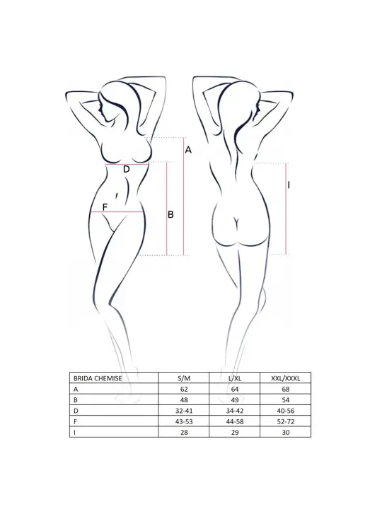 CAMISA DE NOITE E TANGA BRIDA PRETO PASSION