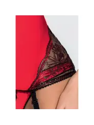 CORPETE E TANGA BRIDA VERMELHO PASSION