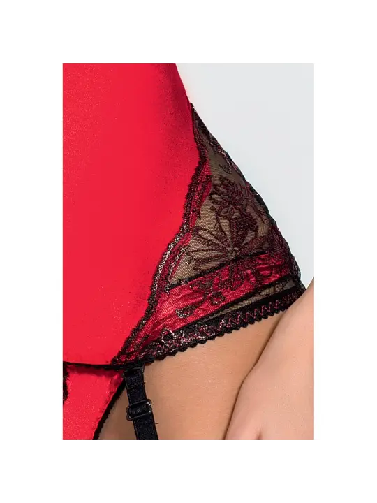 CORPETE E TANGA BRIDA VERMELHO PASSION