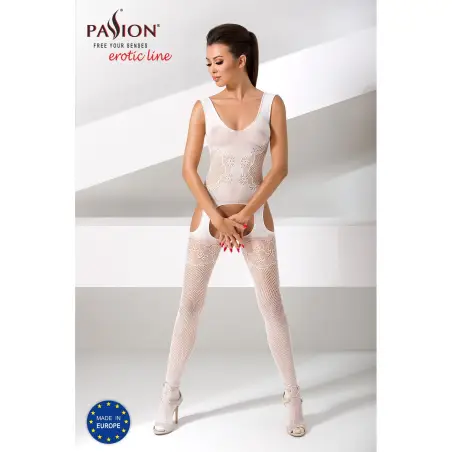 CATSUIT BS046 BRANCO EROTIC LINE PASSION