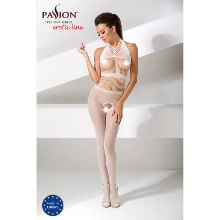 CATSUIT BS048 BRANCO EROTIC LINE PASSION 