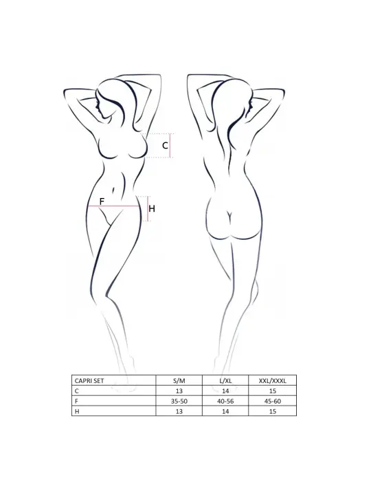 CONJUNTO DE 3 PEÇAS CAPRI PRETO PASSION