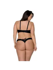 CONJUNTO DE 2 PEÇAS CELIN BIKINI PRETO TAMANHO QUEEN PASSION