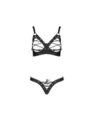 CONJUNTO DE 2 PEÇAS CELIN BIKINI PRETO TAMANHO QUEEN PASSION