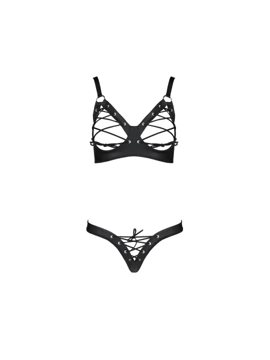 CONJUNTO DE 2 PEÇAS CELIN BIKINI PRETO TAMANHO QUEEN PASSION