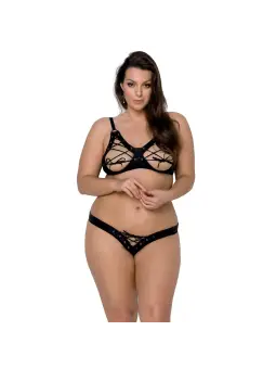 CONJUNTO DE 2 PEÇAS CELIN BIKINI PRETO TAMANHO QUEEN PASSION